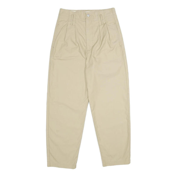 LEVI'S Womens Cotton Blend Beige Loose Straight Trousers W26 L28 Casual