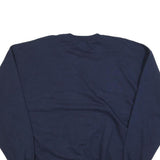 GILDAN Mens Navy Blue Crew Neck XL Plain Cotton Blend Sweatshirt Pullover