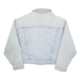 Mens Light Blue Denim Jacket XL Cotton Button Closure Casual Classic Fit