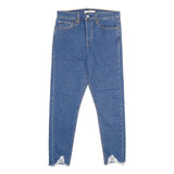 LEVI'S Wedgie Skinny Womens Jeans Blue Slim Skinny Denim Regular W30 L28 Raw Hem
