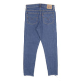 LEVI'S Wedgie Skinny Womens Jeans Blue Slim Skinny Denim Regular W30 L28 Raw Hem