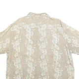 OCEAN & COAST Mens Beige & Cream Floral Pattern Shirt 2XL Casual Holiday Style