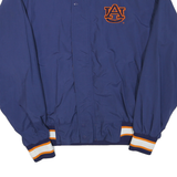 Mens Blue Orange White Plain Track Jacket M Polyester Blend Zip Sporty Casual