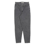 LEVI'S Womens Jeans Grey Cotton Blend Regular Straight Denim W26 L27 Classic
