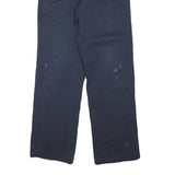 DICKIES Mens Cotton Blend Regular Navy Blue Trousers W28 L30 Workwear Zip
