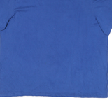 NIKE Mens Blue Graphic T-Shirt 2XL Short Sleeve Crew Neck Cotton Blend