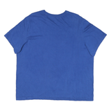 NIKE Mens Blue Graphic T-Shirt 2XL Short Sleeve Crew Neck Cotton Blend