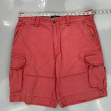 Polo By Ralph Lauren Cargo Shorts - 36W 10L Red Cotton