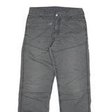 CARHARTT Mens Regular Grey Cotton Blend Regular Fit Trousers W34 L30 Workwear
