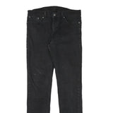 LEVI'S Mens Slim Black Denim Slim Jeans W32 L34 Zip Cotton Blend Casual