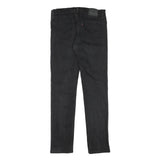 LEVI'S Mens Slim Black Denim Slim Jeans W32 L34 Zip Cotton Blend Casual