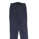 JORDACHE Womens Cotton Blend Navy Slim Tapered Trousers W26 L30 Casual Stretch