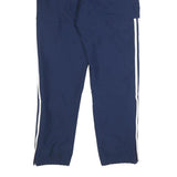 ADIDAS Mens Joggers Blue White Slim Tapered S W25 L30 Sports Track Pants