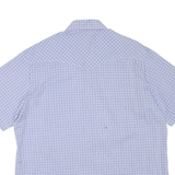 WRANGLER Mens Blue & White Check Shirt XL Western Classic Cotton Blend