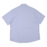 WRANGLER Mens Blue & White Check Shirt XL Western Classic Cotton Blend