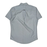Tommy Hilfiger Striped Short Sleeve Shirt - Large Blue Cotton