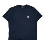 Carhartt T-Shirt - 2XL Navy Cotton