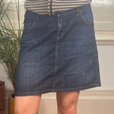 Esprit Mini Denim Skirt - 34W UK 14 Blue Cotton