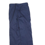 OLAF'S Mens Regular Fit Navy Cargo Trousers W28 L30 Zip Polyester Blend Workwear