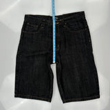 Refuse Denim Shorts - 38W 15L Black Cotton