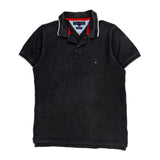 Tommy Hilfiger Slim Fit Polo Shirt - Medium Black Cotton