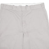 DICKIES Mens Shorts Grey Casual XL W40 Loose Fit Workwear Polyester Blend