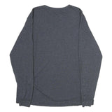 RUSSELL ATHLETIC Mens Grey Long Sleeve Crew Neck Plain Cotton Blend L