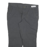 CARHARTT Mens Cotton Blend Relaxed Grey Trousers W40 L30 Workwear Durable Zip