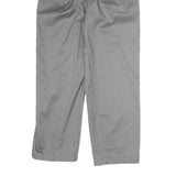 LEVI'S Womens Cotton Blend Grey Regular Straight Trousers W24 L25 Casual Smart