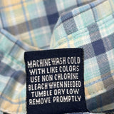 Dickies Checked Short Sleeve Shirt - XL Blue Cotton Blend