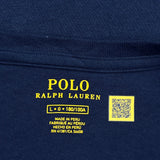 Big Horse Graphic Polo By Ralph Lauren T-Shirt - Large Navy Cotton
