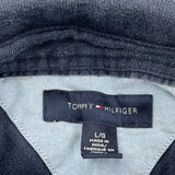 Tommy Hilfiger Striped Polo Shirt - Large Multicoloured Cotton