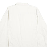BASIC EDITIONS Mens White Cotton Shirt L Button Pocket Long Sleeve Classic Style