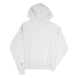 CHAMPION REVERSE WEAVE Mens White Hoodie S EIU Est 1895 Pullover Cotton