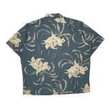 Berkley Polo By Ralph Lauren Floral Hawaiian Shirt - XL Blue Cotton Blend