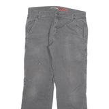 DICKIES Mens Grey Regular Fit Straight Cotton Blend Jeans W30 L30 Workwear