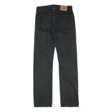 LEVI'S 501 Mens Jeans Black Regular Straight Denim W30 L34 Classic Button Fly