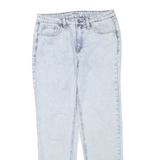 SEVEN Womens Regular Fit Straight Leg Denim Light Wash W28 L29 Classic Zip Jeans