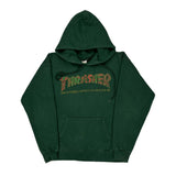 Thrasher Hoodie - Small Green Cotton