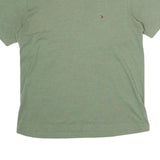 TOMMY HILFIGER Mens Green S Short Sleeve Crew Neck Cotton T-Shirt Classic Fit