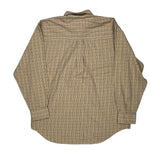Chaps Ralph Lauren Checked Shirt - XL Beige Cotton