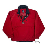 Chaps Ralph Lauren Windbreaker - Medium Red Cotton
