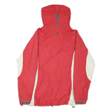 HELLY HANSEN Womens Red & Cream Hooded Zip Jacket M Polyester Blend Outdoor