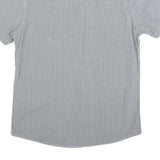 SORBINO VINTAGE Mens Blue & White Check Shirt XL Casual Cotton Blend Short