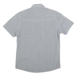 SORBINO VINTAGE Mens Blue & White Check Shirt XL Casual Cotton Blend Short