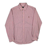 Ralph Lauren Striped Shirt - Large Pink Cotton