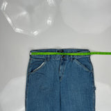George Carpenter Pants - 35W 31L Blue Cotton
