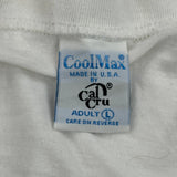Blank Cal Cru Single Stitch T-Shirt - Large White Polyester