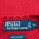 Polo By Ralph Lauren Sweater - XL Red Cotton