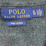 Polo By Ralph Lauren 1/4 Zip - XL Green Cotton